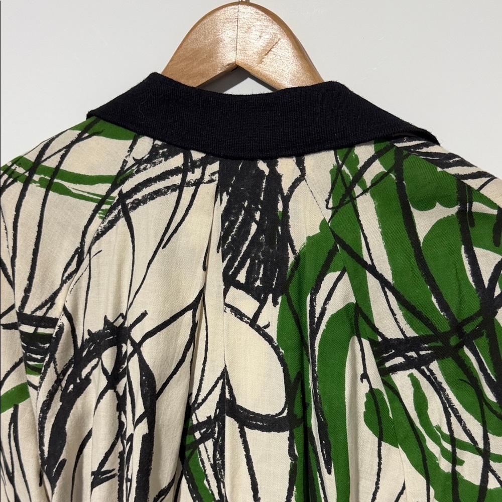Betty Jackson Henri Bendel Vintage Viyella Wool Coat Jacket 10 Art Print White - Picture 14 of 14